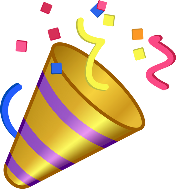 Flapper for christmas or birthday Large size of emoji icon
